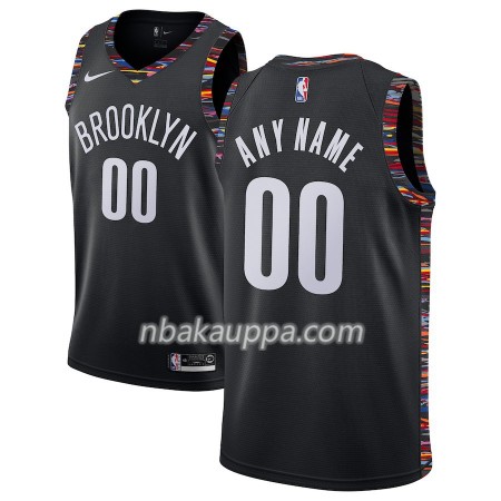 Brooklyn Nets Custom 2018-19 Nike City Edition Musta Pelipaidat Swingman - Miesten